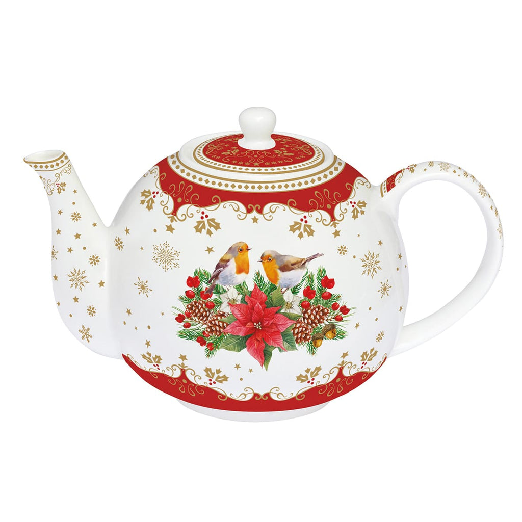 Teiera in porcellana 1lt Christmas Melody