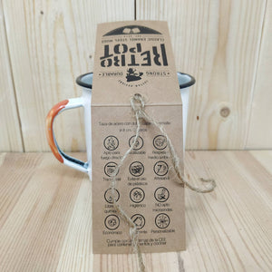 Tazza RETROPOT acciaio smaltato "Home Van"