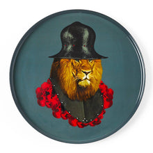 Carica l&#39;immagine nel visualizzatore di Gallery, Vassoio rotondo Lion Quichotte Gangzai Design
