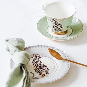 Tazza da tè con piattino Yvonne Ellen Safari Tiger