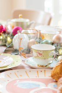 Set 2 tazze da tè con piattino Yvonne Ellen Christmas Edition
