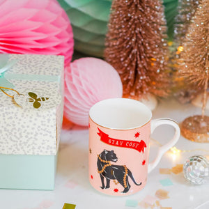 Set 2 tazze Yvonne Ellen Cheetah and Panter Mug Christmas Edition