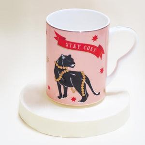 Set 2 tazze Yvonne Ellen Cheetah and Panter Mug Christmas Edition