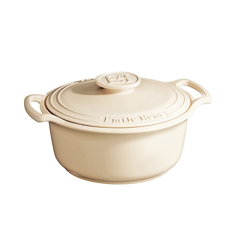 Cocotte Tonda Emile Henry EH794540 - Ceramica Flame, Carbone, Per Forno E Fuoco - Foto 4