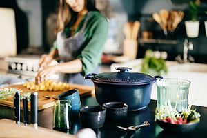 Cocotte tonda Emile Henry Sublime Indigo