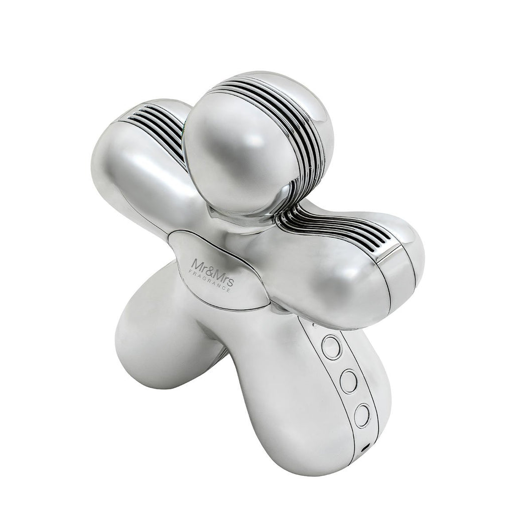 Diffusore di essenze/speaker Bluetooth GEORGE II Mr&Mrs Chrome Silver