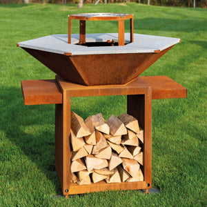 Barbecue a legna VULCANO FIRE ESAGONALE SERIE E