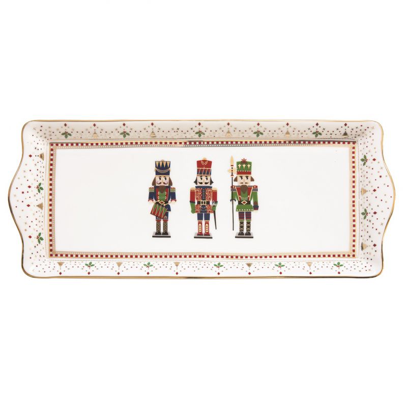 Piatto da portata in porcellana 35x15 Nutcrackers