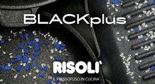 Carica l&#39;immagine nel visualizzatore di Gallery, Padella induzione alluminio manico acciaio RISOLÌ BLACK PLUS 1810
