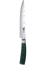 Carica l&#39;immagine nel visualizzatore di Gallery, Coltello arrosto lama cm.20 MIDORI in cofanetto bambù
