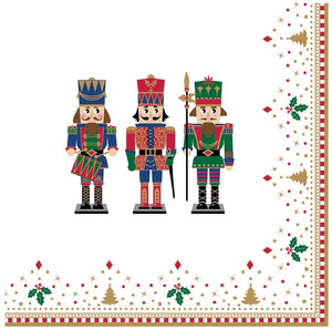 Confezione 20 tovaglioli carta 33x33 Nutcrackers