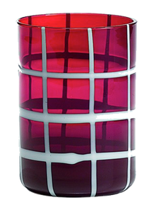Bicchiere vetro Melting Pot Set 6 pezzi Red