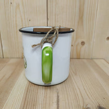 Carica l&#39;immagine nel visualizzatore di Gallery, Tazza RETROPOT acciaio smaltato &quot;Urban Green Life&quot;
