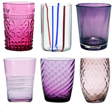 Carica l&#39;immagine nel visualizzatore di Gallery, Bicchiere vetro Melting Pot Set 6 pezzi Amethist
