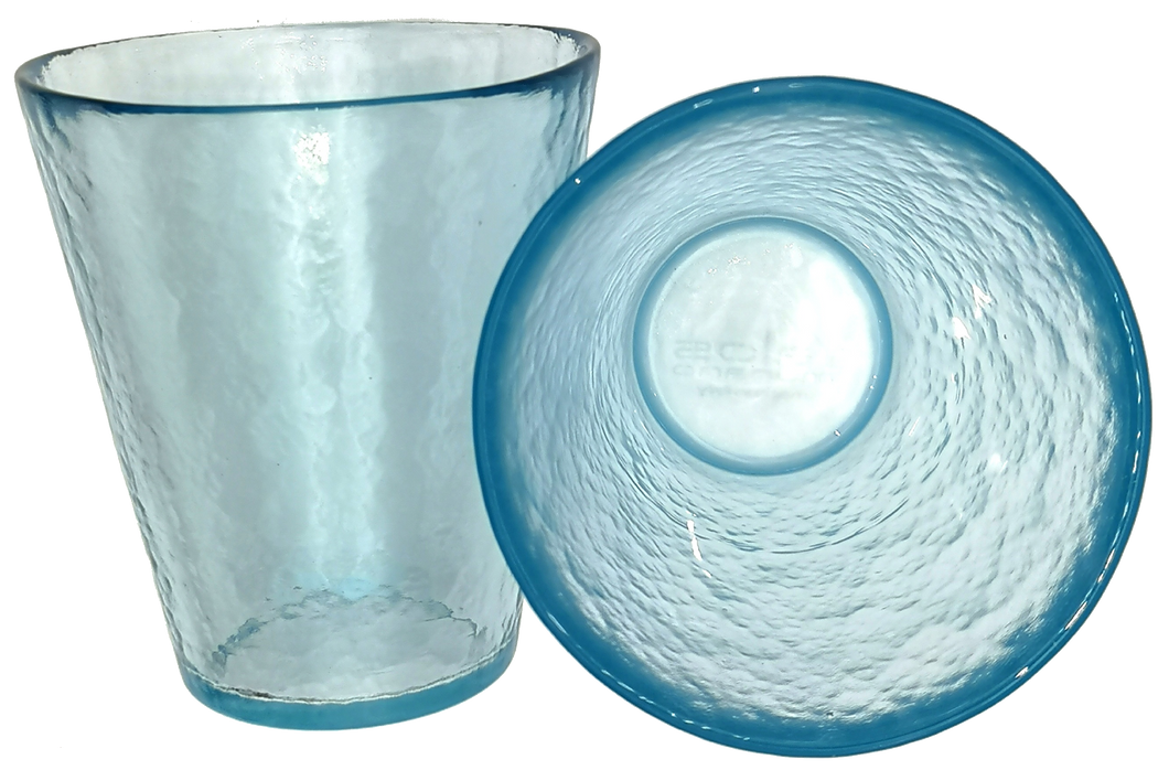 Set 6 bicchieri acqua cristallo Acquamare Happy Drink Yalos Murano