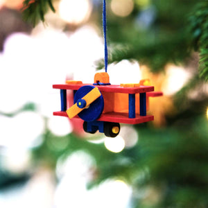 Decorazione aereoplano in legno 3 colori Graupner Holzminiaturen