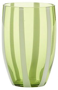 Bicchiere vetro Melting Pot Set 6 pezzi Green-Aquamarine set2