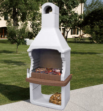 Carica l&#39;immagine nel visualizzatore di Gallery, Barbecue in cemento con cappa SAROM BRIONI

