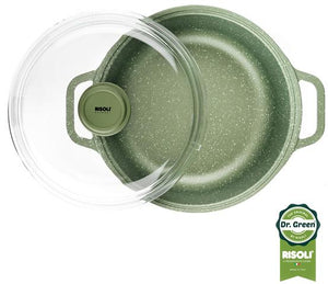 Tegame con coperchio Ø28 alluminio pressofuso RISOLÌ DR GREEN