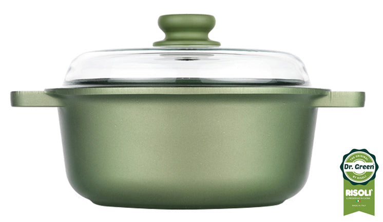 Casseruola alluminio pressofuso con coperchio  RISOLÌ DR GREEN