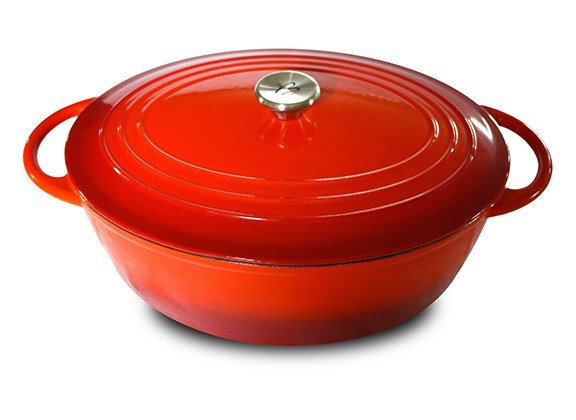 Casseruola cocotte ovale 7lt in ghisa smaltata Baumalu