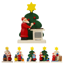 Carica l&#39;immagine nel visualizzatore di Gallery, Decorazione in legno Babbo Natale vari soggetti Graupner Holzminiaturen
