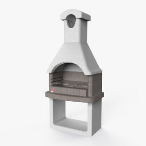 Barbecue in cemento con cappa SAROM COLUMBIA