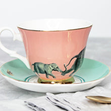 Carica l&#39;immagine nel visualizzatore di Gallery, Tazza da tè con piattino Yvonne Ellen Elephant
