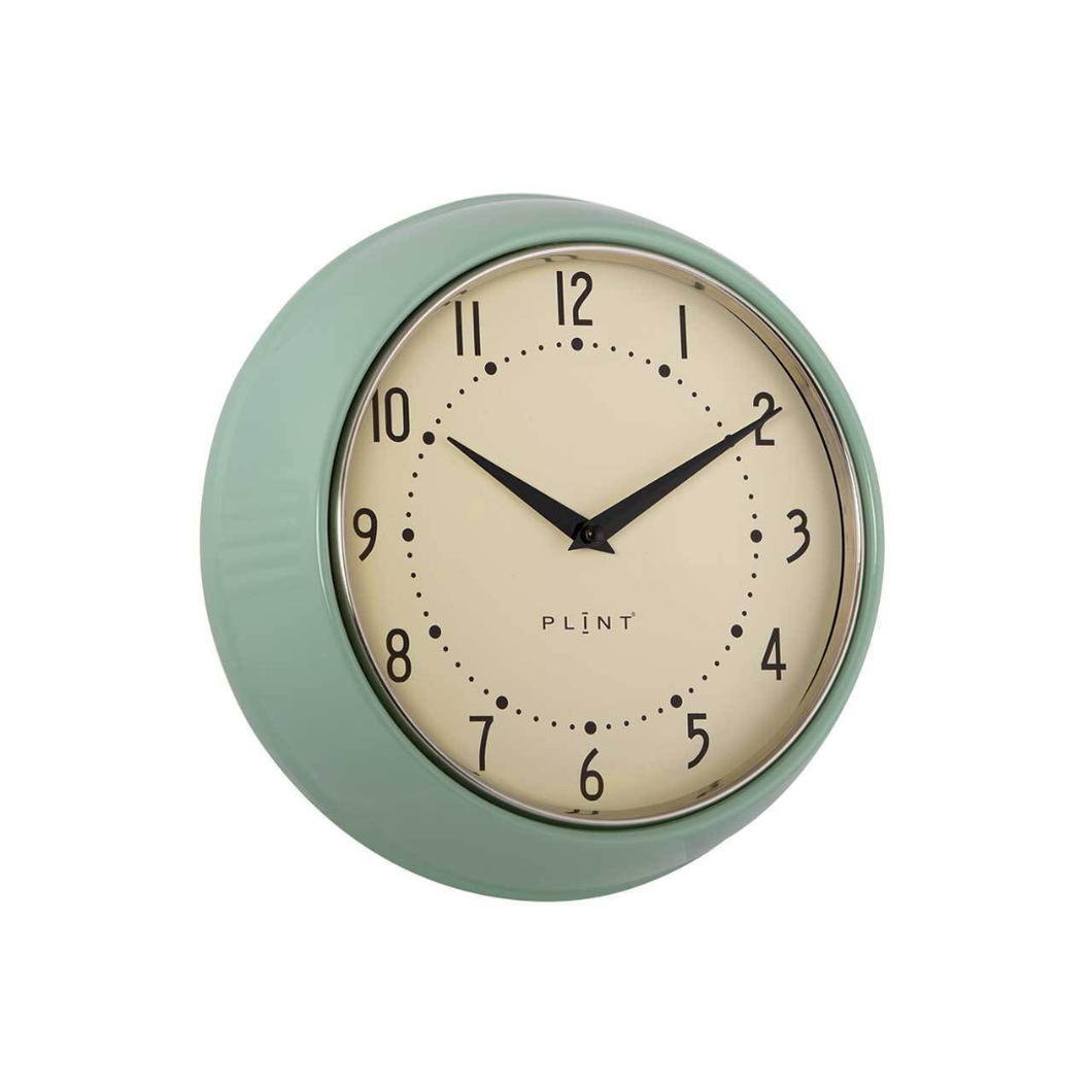 Orologio da parete PLINT Retro Wall Clock verde foglia