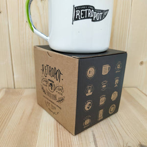 Tazza RETROPOT acciaio smaltato "Urban Green Life"