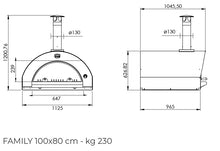 Carica l&#39;immagine nel visualizzatore di Gallery, Forno a legna CLEMENTI FAMILY tutto inox 430
