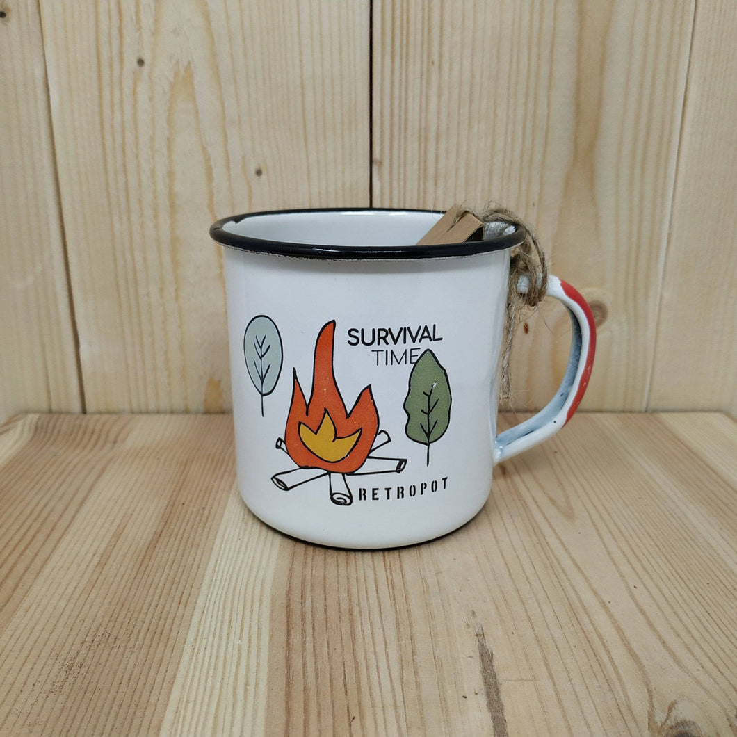 Tazza RETROPOT acciaio smaltato 