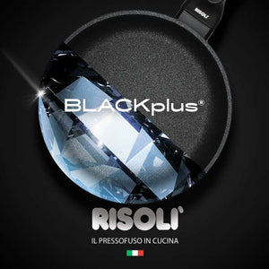 Padella induzione alluminio manico acciaio RISOLÌ BLACK PLUS 1810