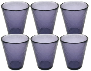 Set 6 bicchieri acqua cristallo Lilla Happy Drink Yalos Murano