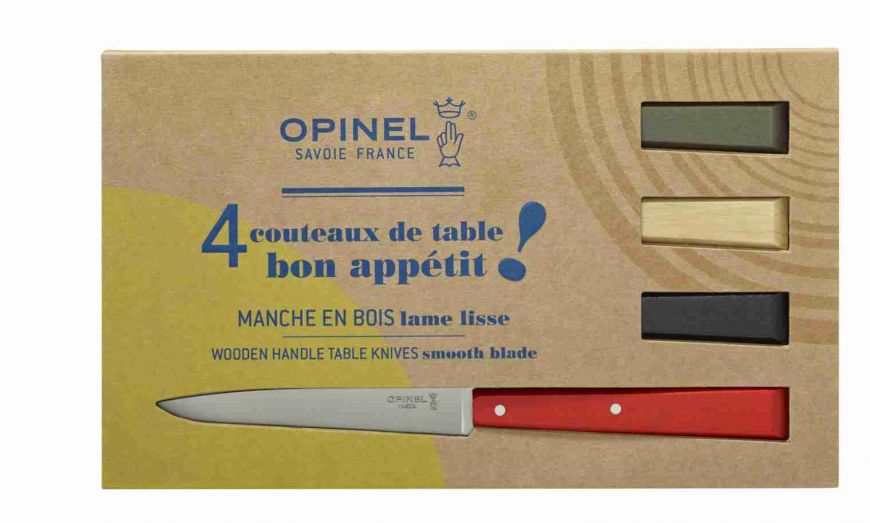 Cofanetto 4 coltelli da tavola OPINEL Bon Appetit Loft