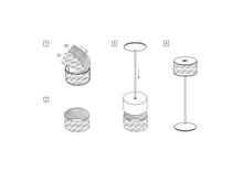 Carica l&#39;immagine nel visualizzatore di Gallery, Lampada led Personalizzabile portatile ricaricabile AB+ LOGO
