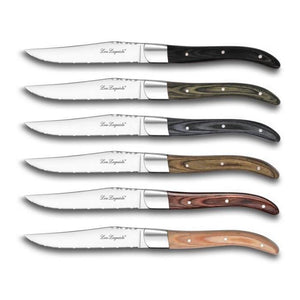 Cofanetto 6 coltelli da bistecca multicolor Royal LOUIS LAGOUIOLE
