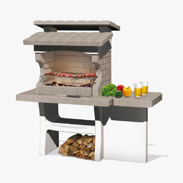 Barbecue in cemento con cappa SAROM LUXOR