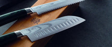 Carica l&#39;immagine nel visualizzatore di Gallery, Coltello pane MIDORI in cofanetto bambù - Prezzo Outlet
