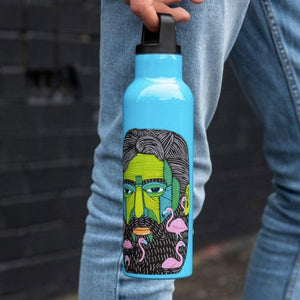 Bottiglia termica  MULGA THE ARTIST 600ml - FLAMINGO MAN