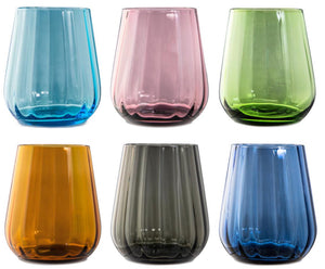 Bicchiere tumbler Rinascimento Livellara 6 pezzi Multicolor 400ml