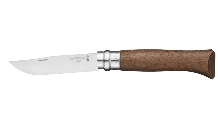 Coltello a serramanico OPINEL N°08 lama inox Manico Noce
