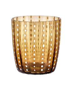 Bicchiere tumbler Livellara serie Carnival - Amber