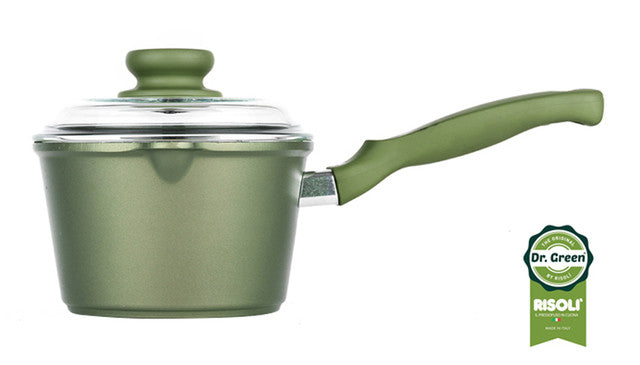 Pentolino alluminio pressofuso con coperchio Ø16 RISOLÌ DR GREEN