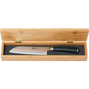 Coltello multiuso lama 12cm professionale MIDORI in cofanetto bambù