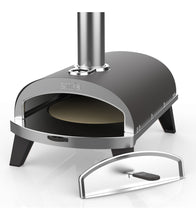 Carica l&#39;immagine nel visualizzatore di Gallery, Forno a pellet portatile Ziipa Piana Ardoise - PREZZO OUTLET -
