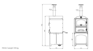 Forno a legna CLEMENTI PICCOLO GIOIELLO