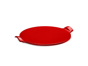 Pietra pizza in ceramica liscia Emile Henry Rossa (COMPATIBILE WEBER)