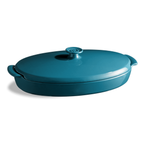 Pesciera "Plat Papillote" Emile Henry Bleu Calanque