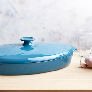Pesciera "Plat Papillote" Emile Henry Bleu Calanque